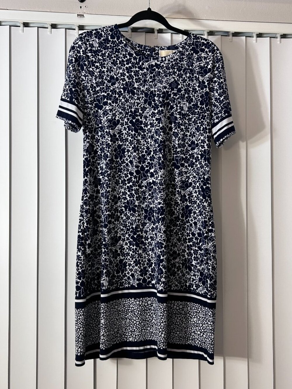 Women's Michael Kors Short-Sleeve Print Shift Dress Size Large NWOT